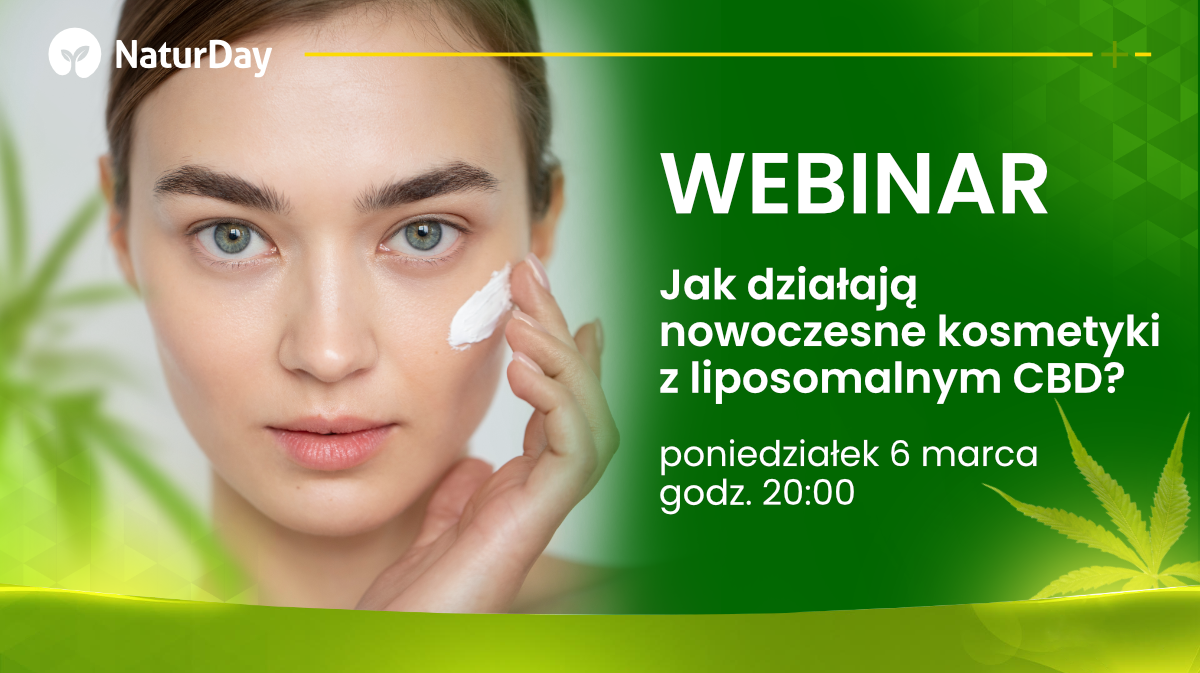 Uwaga webinar! Jak działają nowoczesne kosmetyki z liposomalnym CBD?
